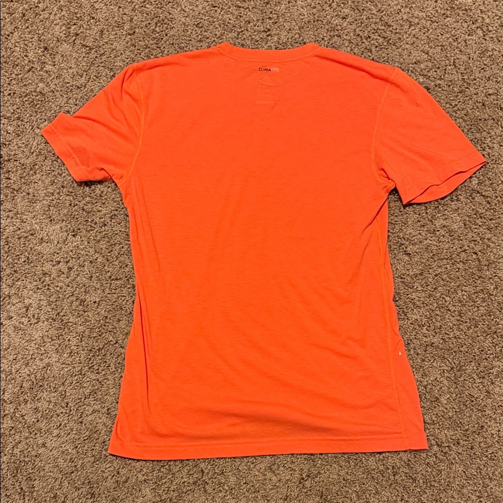 Adidas Men's Bright Orange Tee - Picture 3 of 3
